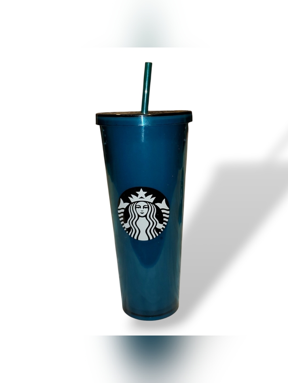Starbucks Teal Slim Reusable Tumbler with Straw